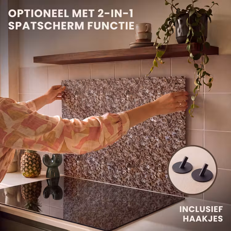 Inductie beschermer - Graniet - Bruin - Structuur — 10
