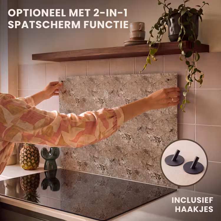 Inductie beschermer - Beige - Graniet - Ruw — 10