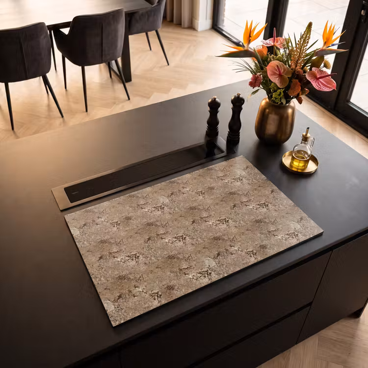 Inductie beschermer - Beige - Graniet - Ruw — 5
