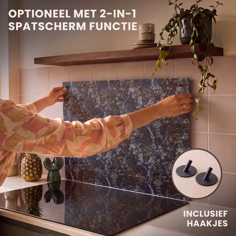 Inductie beschermer - Blauw - Graniet - Donker — 10