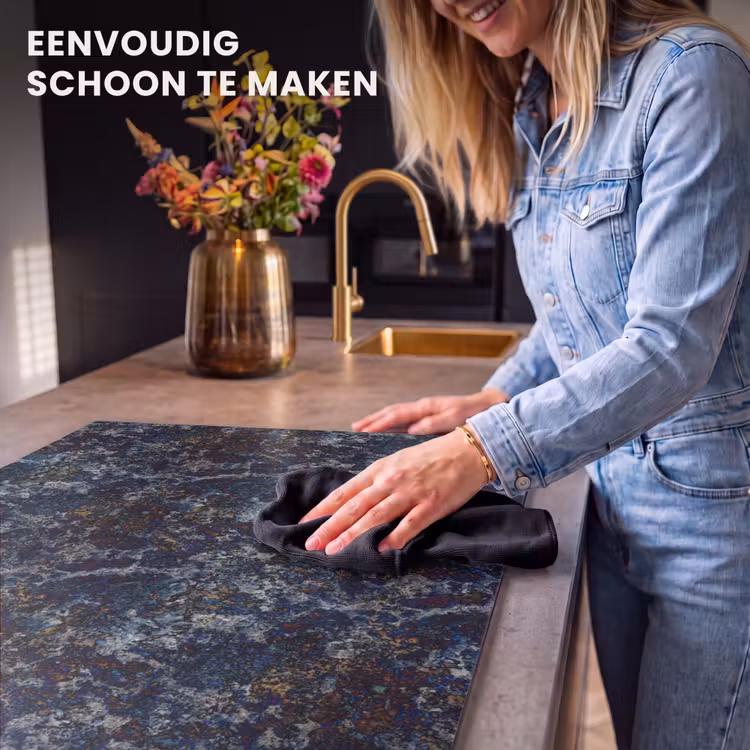 Inductie beschermer - Blauw - Graniet - Donker — 6