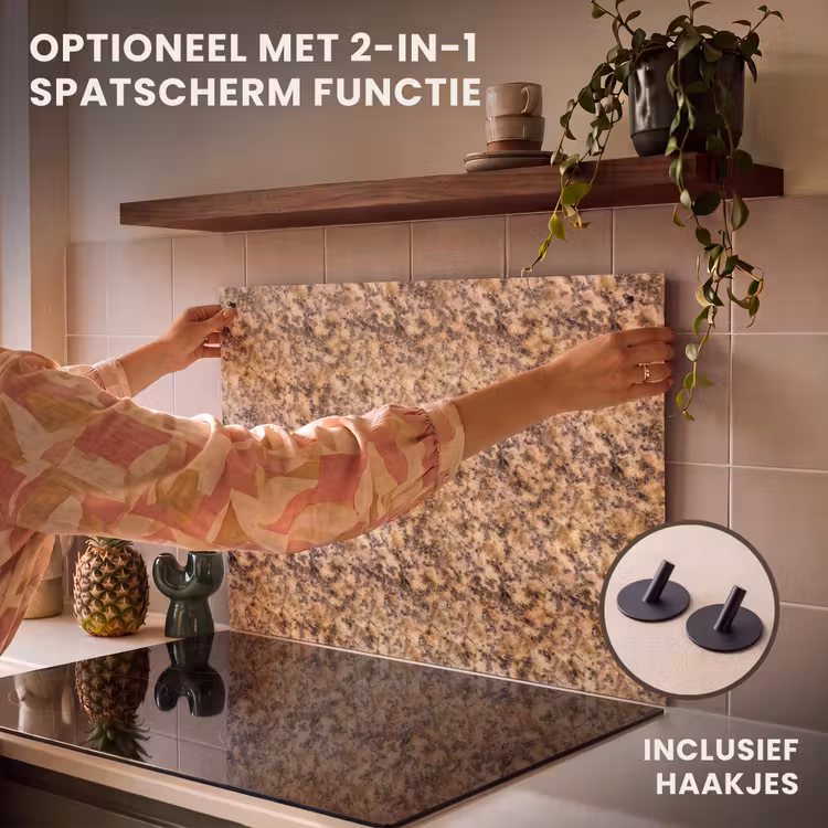 Inductie beschermer - Bruin - Roze - Graniet — 10