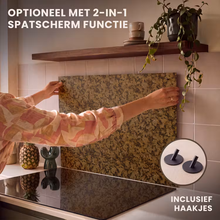 Inductie beschermer - Bruin - Vlekken - Graniet — 10