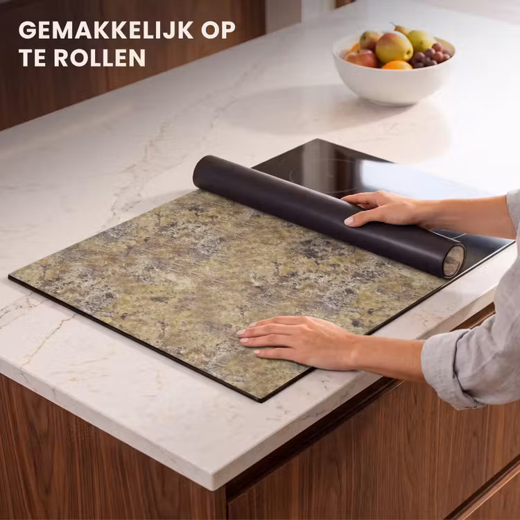 Inductie beschermer - Bruin - Wit - Vlekken - Graniet — 7