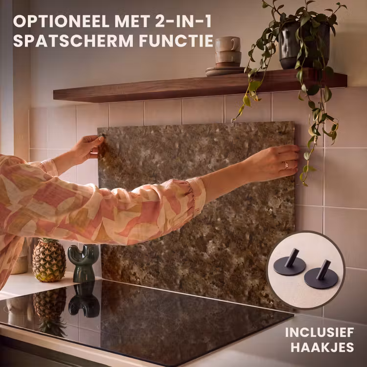 Inductie beschermer - Donker - Graniet - Bruin — 10