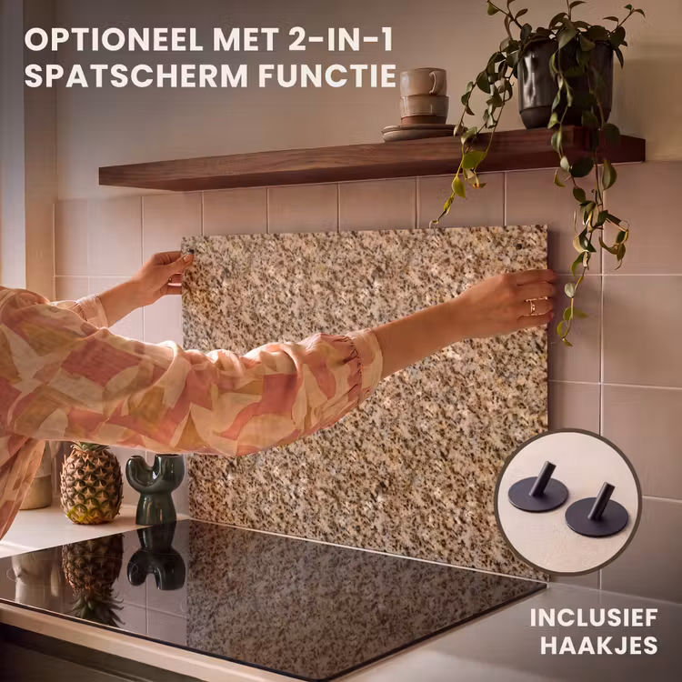 Inductie beschermer - Graniet - Beige - Patroon — 10