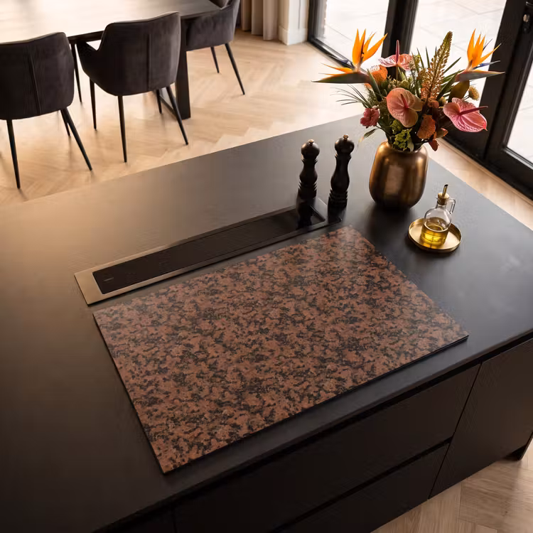 Inductie beschermer - Graniet - Rood - Zwart — 5