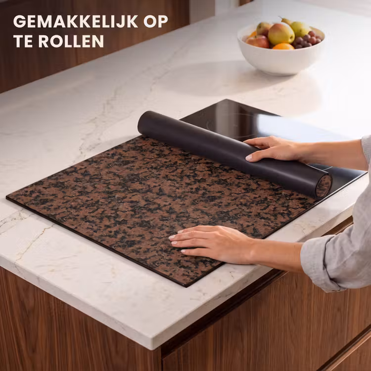 Inductie beschermer - Graniet - Rood - Zwart — 7