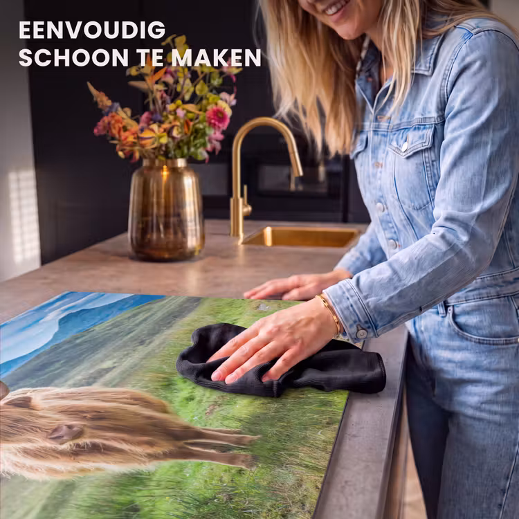 Inductie beschermer - Schotse hooglander - Koe - Natuur - Berg - Gras — 6