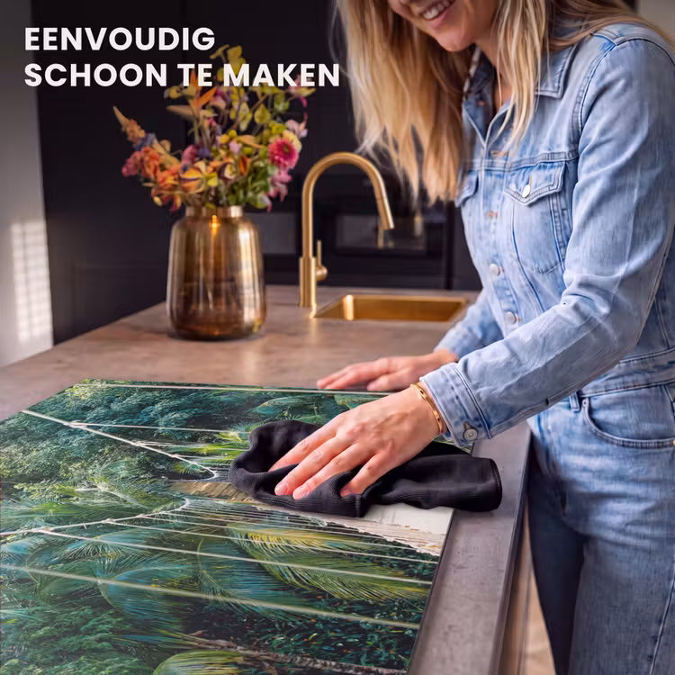 Inductie beschermer - Jungle - Palmboom - Brug - Natuur - Planten — 6