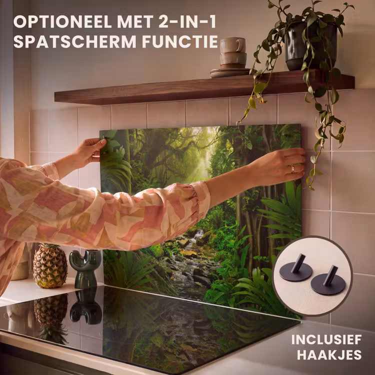 Inductie beschermer - Jungle - Water - Bladeren - Zon - Natuur — 10