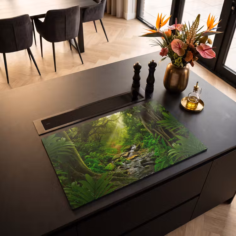 Inductie beschermer - Jungle - Water - Bladeren - Zon - Natuur — 5