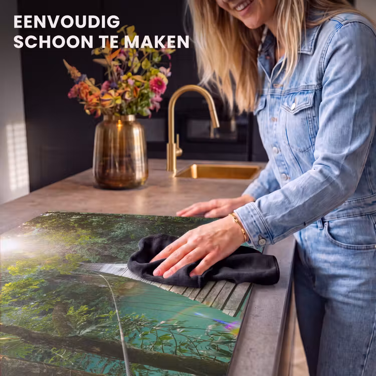 Inductie beschermer - Jungle - Water - Brug - Natuur - Planten — 6