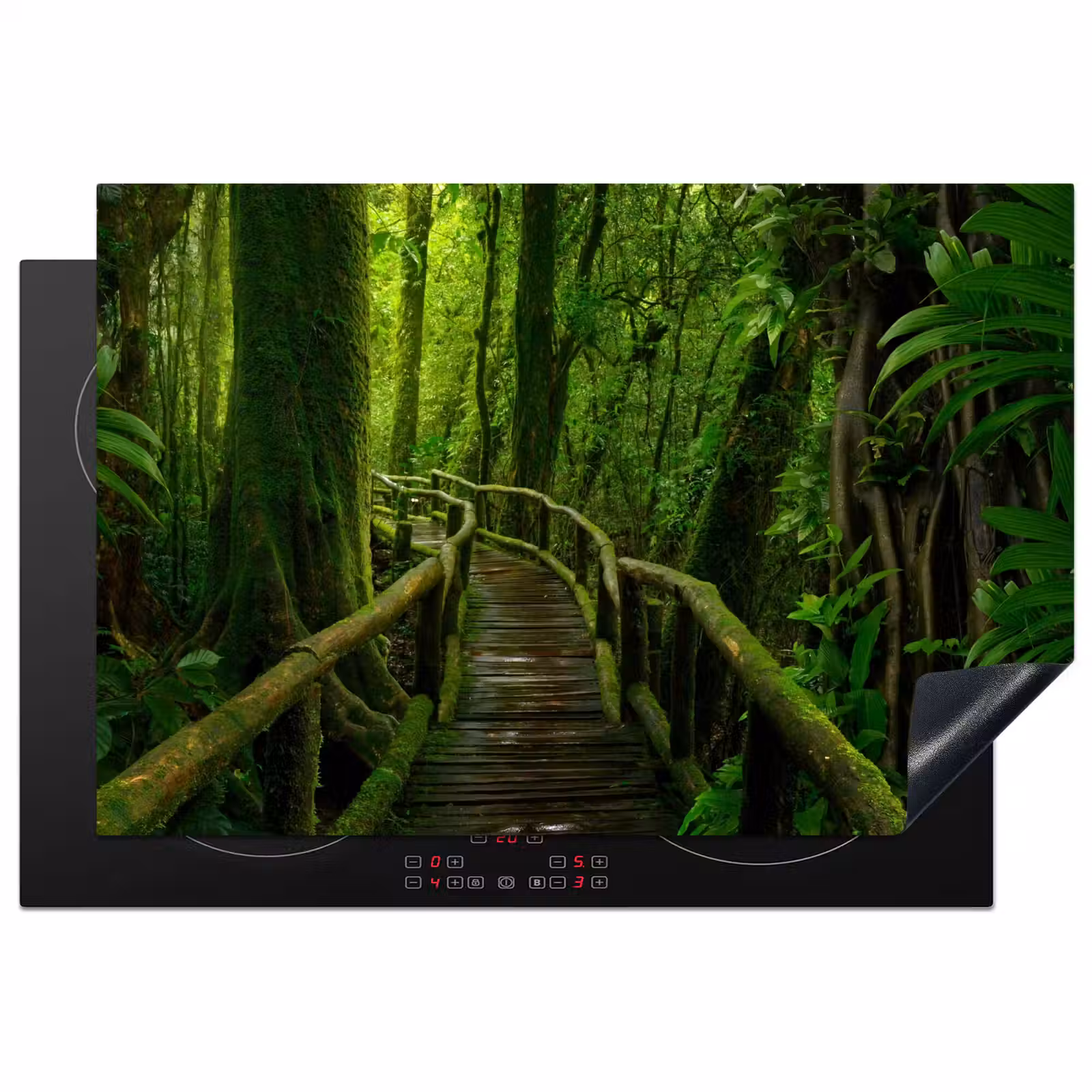 Inductie beschermer - Jungle - Brug - Mos - Natuur - Tropisch — 1