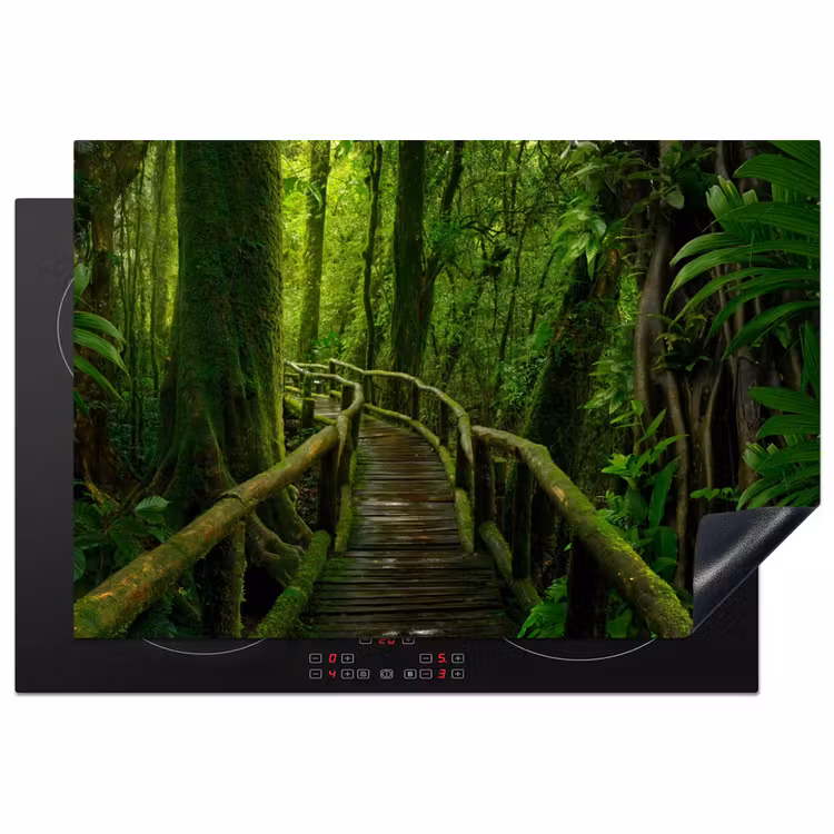 Inductie beschermer - Jungle - Brug - Mos - Natuur - Tropisch — 1