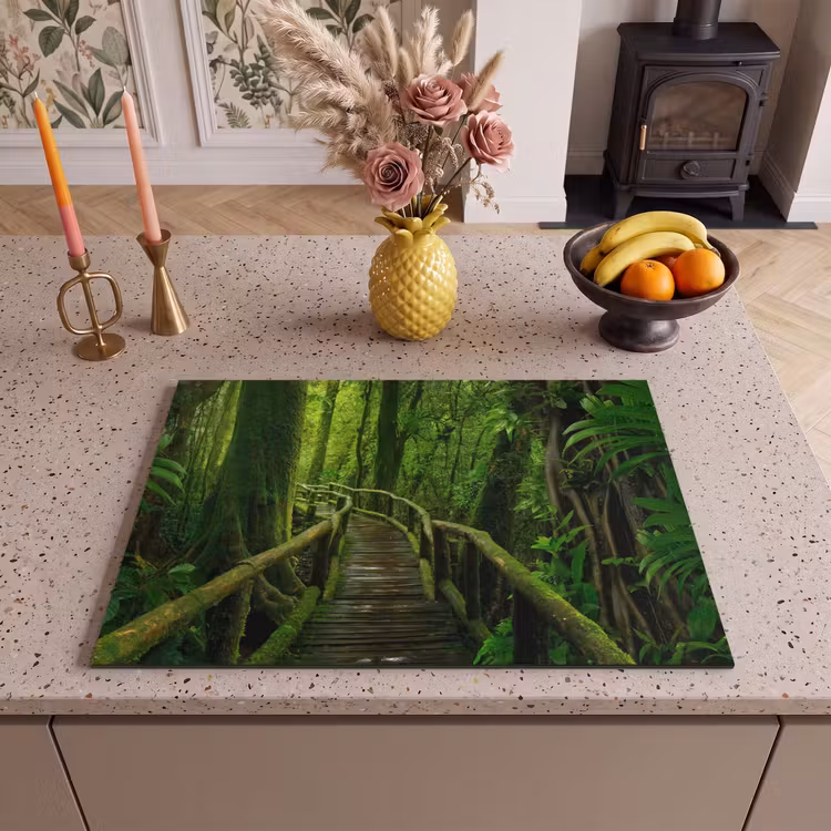Inductie beschermer - Jungle - Brug - Mos - Natuur - Tropisch — 2