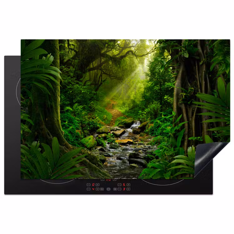 Inductie beschermer - Jungle - Water - Bladeren - Zon - Natuur — 1