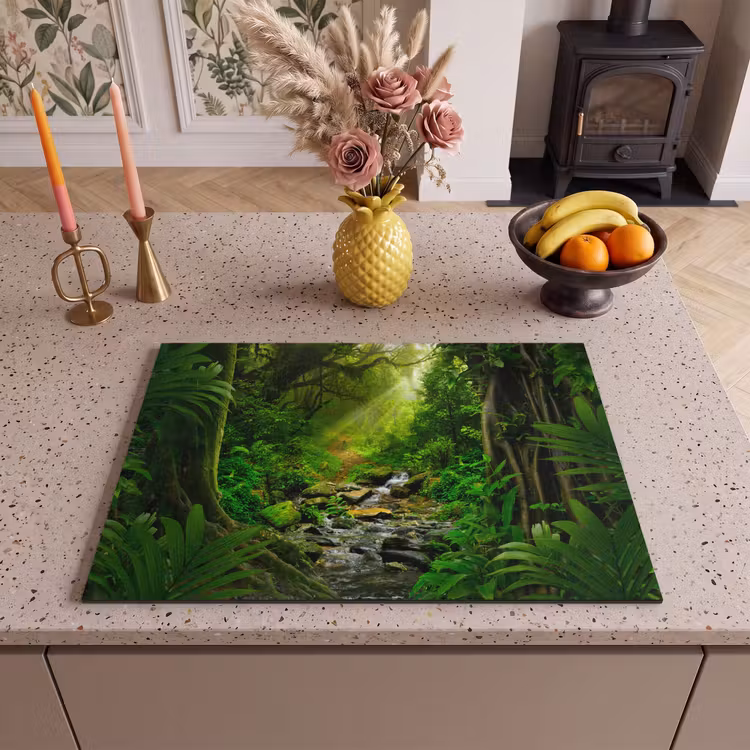 Inductie beschermer - Jungle - Water - Bladeren - Zon - Natuur — 2