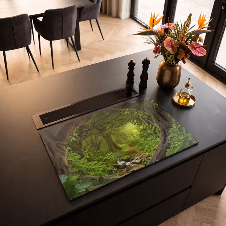 Inductie beschermer - Jungle - Groen - Natuur - Tropisch - Planten — 5