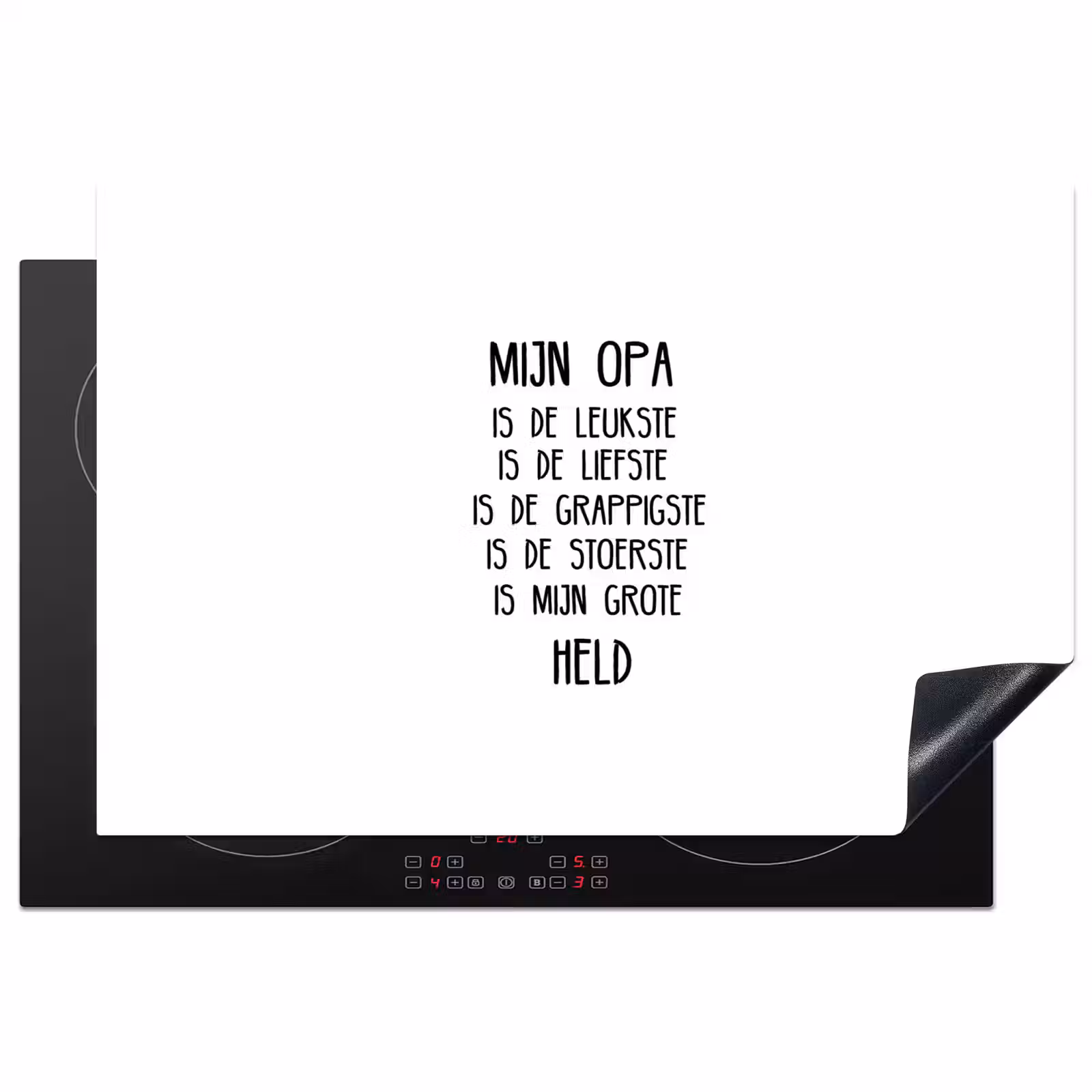 Inductie beschermer - Quotes - Mijn opa is mijn grote held - Spreuken - Opa — 1