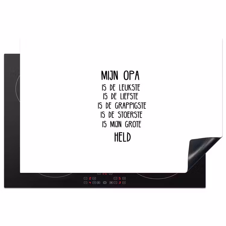 Inductie beschermer - Quotes - Mijn opa is mijn grote held - Spreuken - Opa — 1