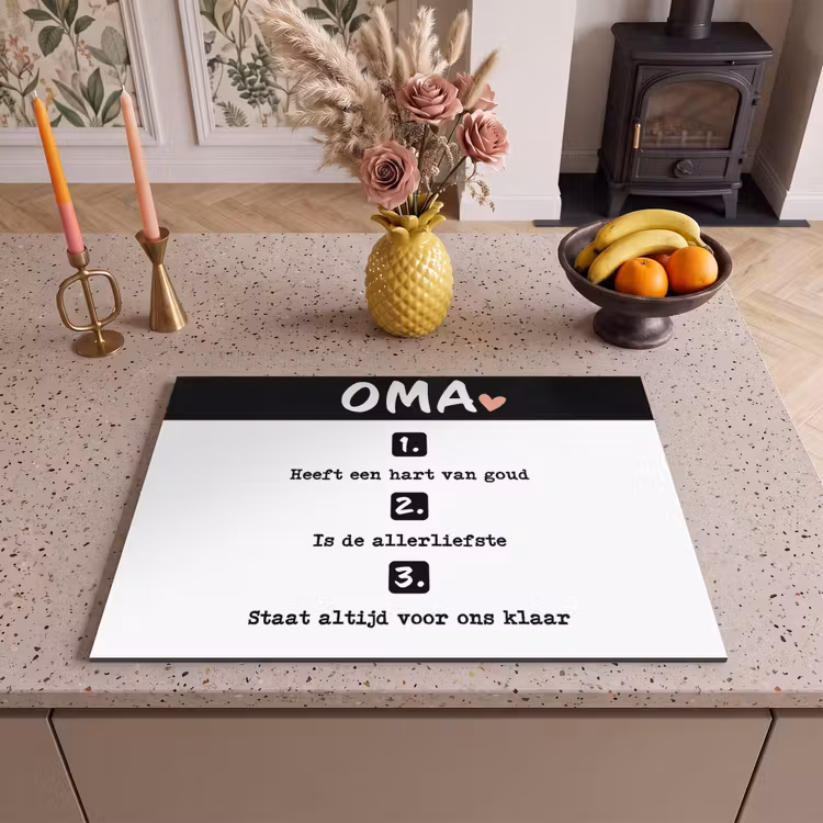 Inductie beschermer - Quotes - Oma is de allerliefste - Spreuken - Oma — 2