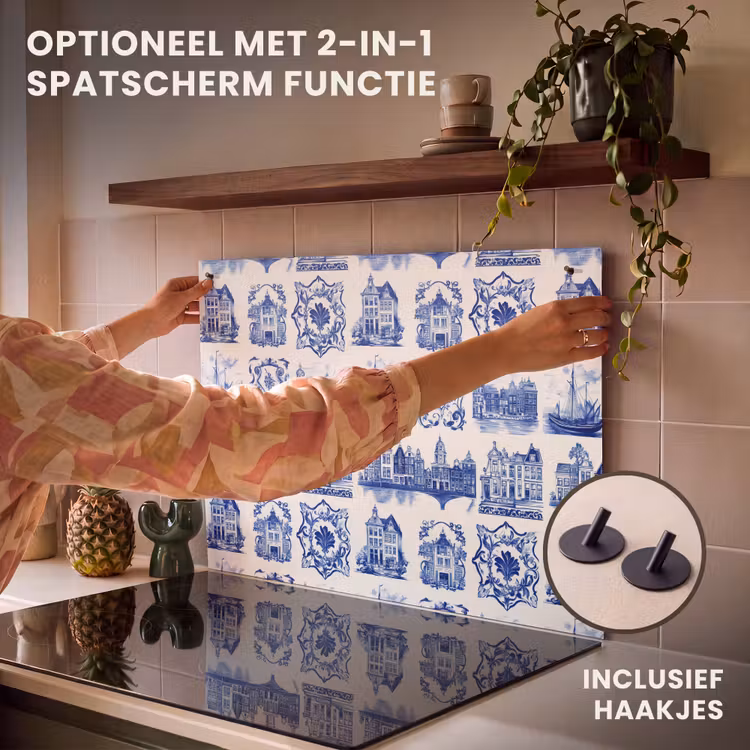 Inductie beschermer - Huizen - Schepen - Blauw — 10