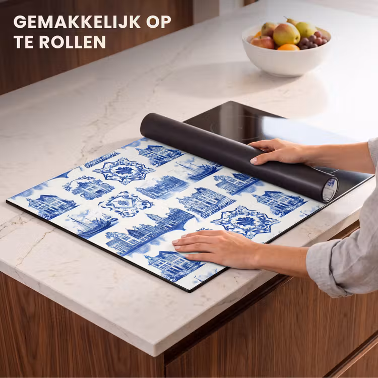 Inductie beschermer - Huizen - Schepen - Blauw — 7