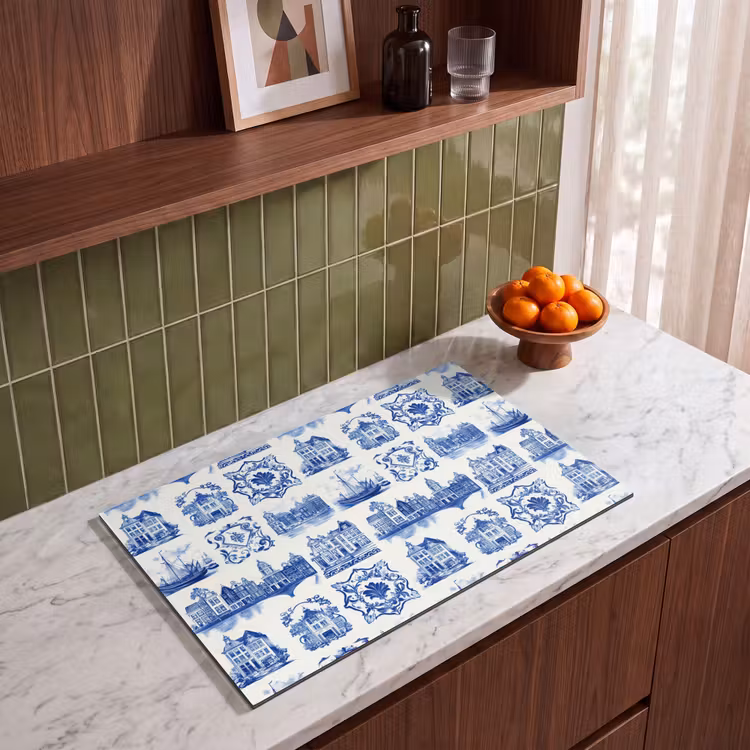 Inductie beschermer - Huizen - Schepen - Blauw — 8