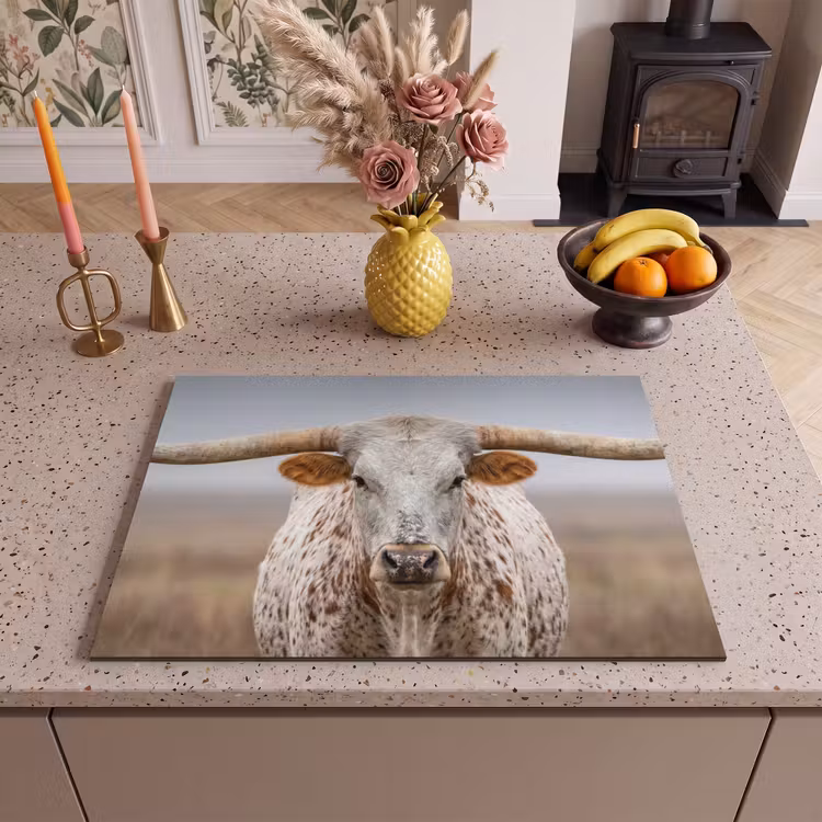 Inductie beschermer - Longhorn - Grasveld - Dier — 2