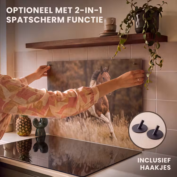 Inductie beschermer - Paard - Bruin - Gras — 10
