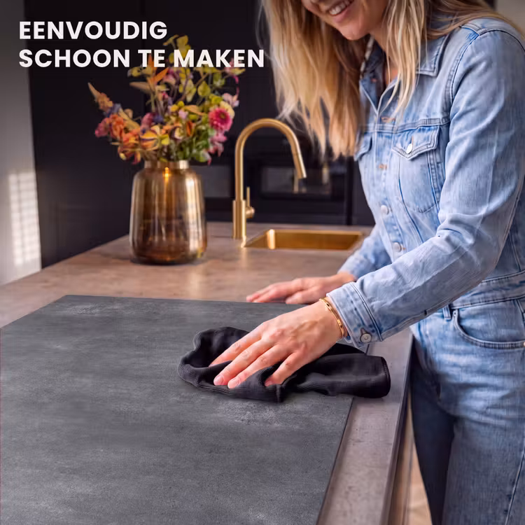 Inductie beschermer - Donkergrijs - Ruw - Beton — 6
