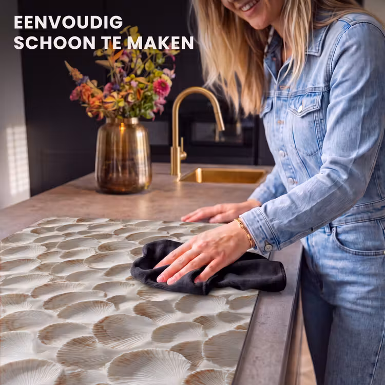 Inductie beschermer - Schelpen - Waaiervorm - Wit — 6