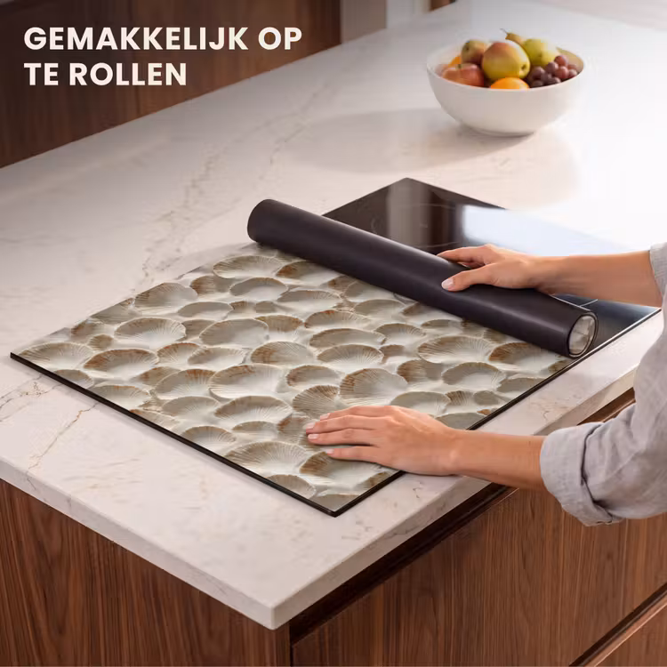 Inductie beschermer - Schelpen - Waaiervorm - Wit — 7