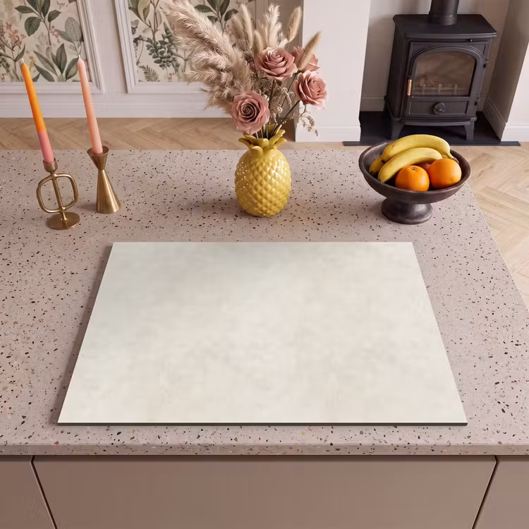 Inductie beschermer - Crème - Egaal - Beton — 2