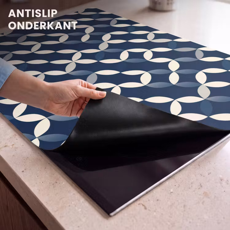 Inductie beschermer - Abstract - Patroon - Blauw — 9