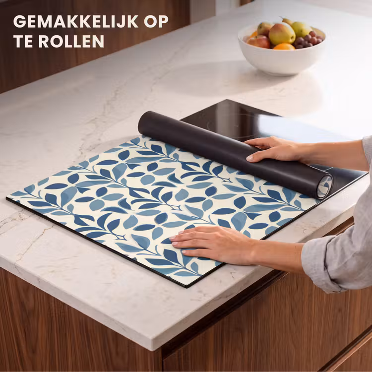 Inductie beschermer - Flora - Modern - Blauw — 7