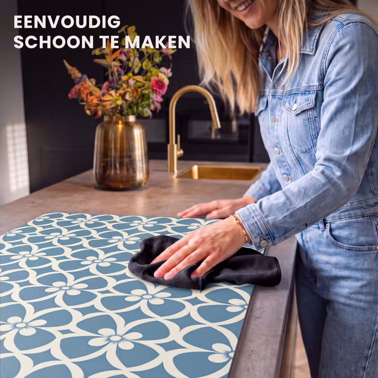 Inductie beschermer - Patroon - Symmetrisch - Blauw — 6