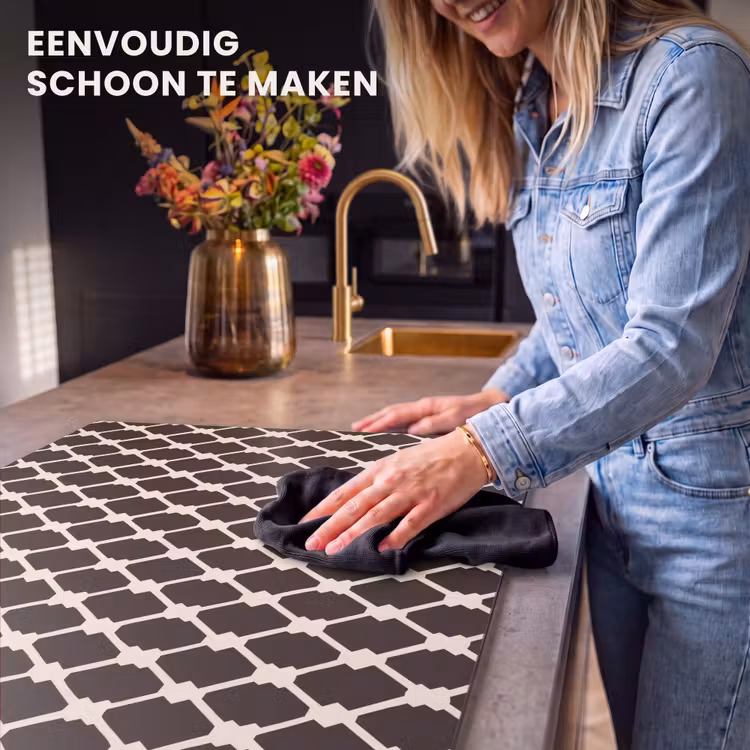 Inductie beschermer - Bruin - Ruitpatroon - Geometrisch — 6