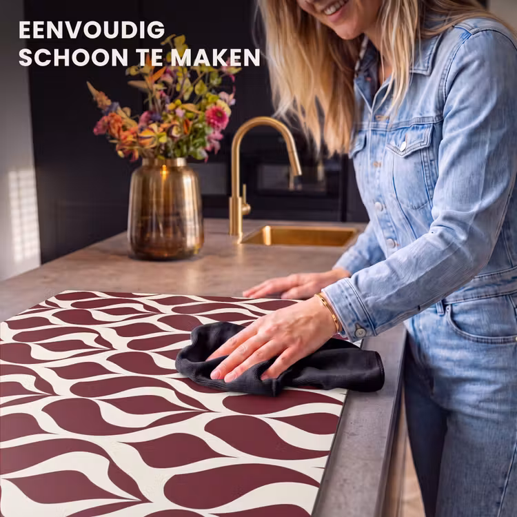 Inductie beschermer - Rood - Druppelpatroon - Grafisch — 6