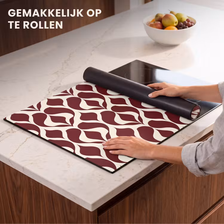 Inductie beschermer - Rood - Druppelpatroon - Grafisch — 7