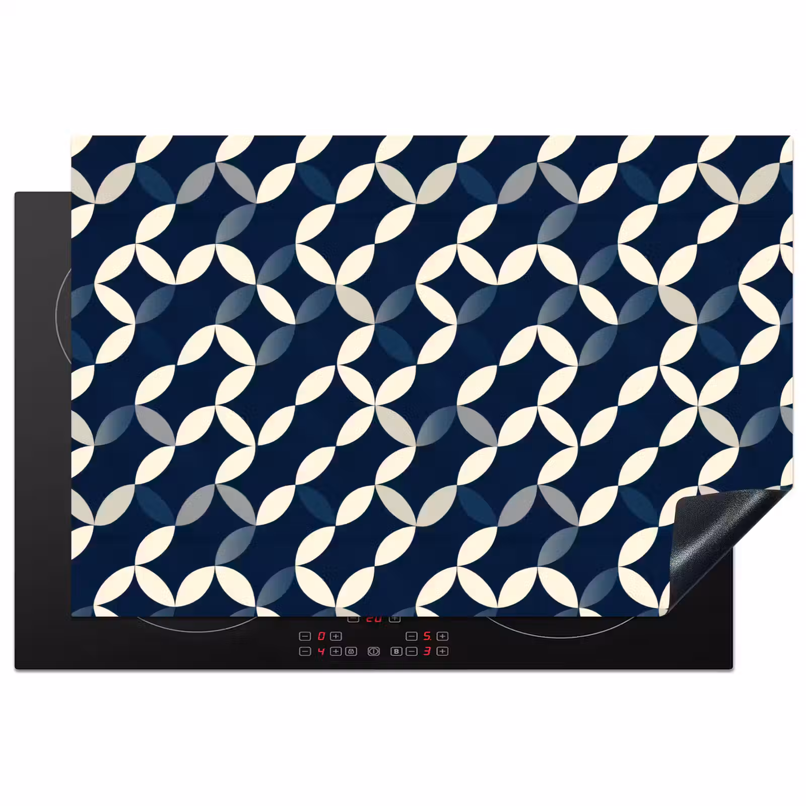 Inductie beschermer - Abstract - Patroon - Blauw — 1