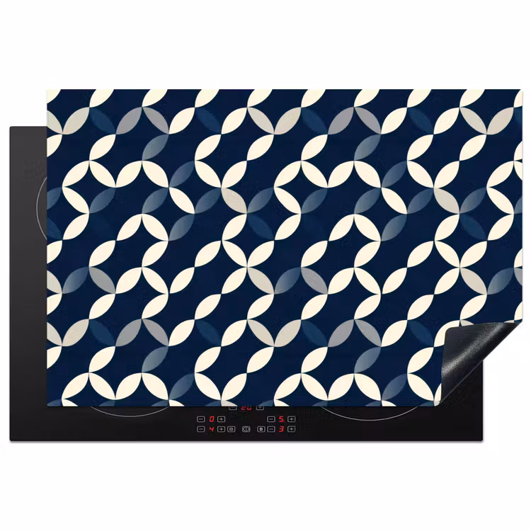 Inductie beschermer - Abstract - Patroon - Blauw — 1