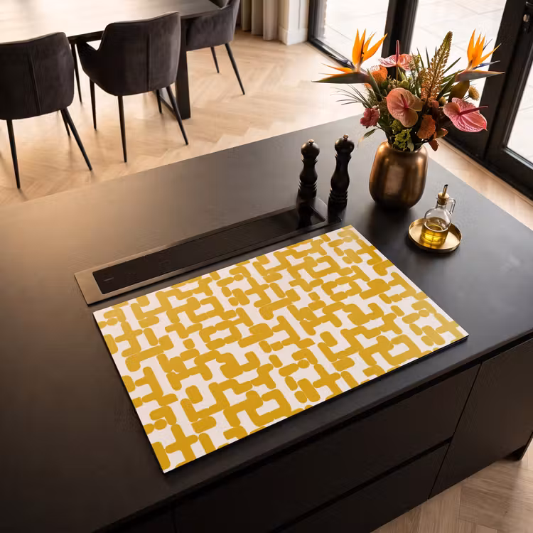 Inductie beschermer - Geel - Beige - Patroon — 5