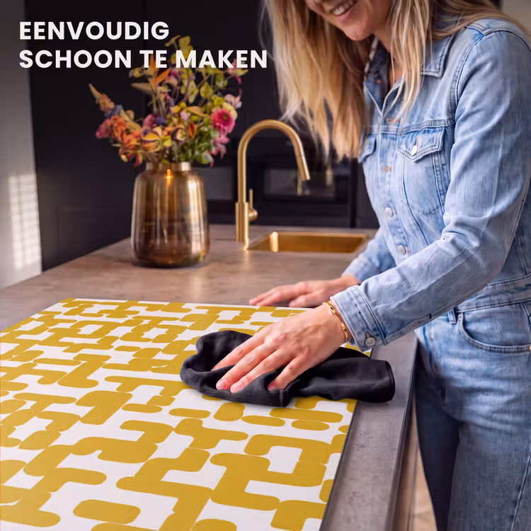Inductie beschermer - Geel - Beige - Patroon — 6