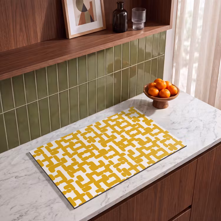 Inductie beschermer - Geel - Beige - Patroon — 8