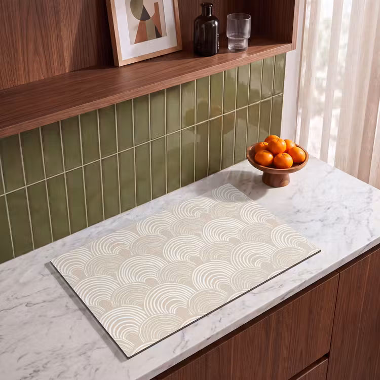 Inductie beschermer - Golven - Structuur - Beige — 8