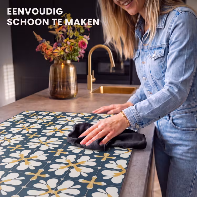 Inductie beschermer - Motief - Tegel - Okergeel — 6