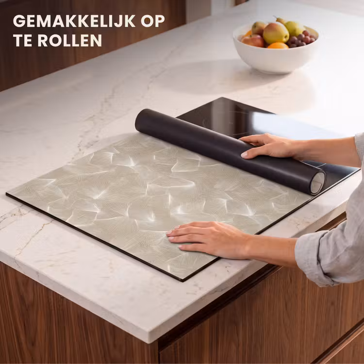 Inductie beschermer - Organisch - Textuur - Beige — 7