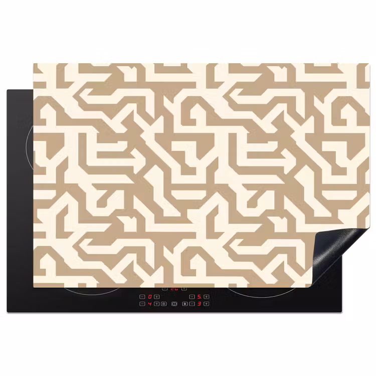 Inductie beschermer - Modern - Abstract - Beige — 1